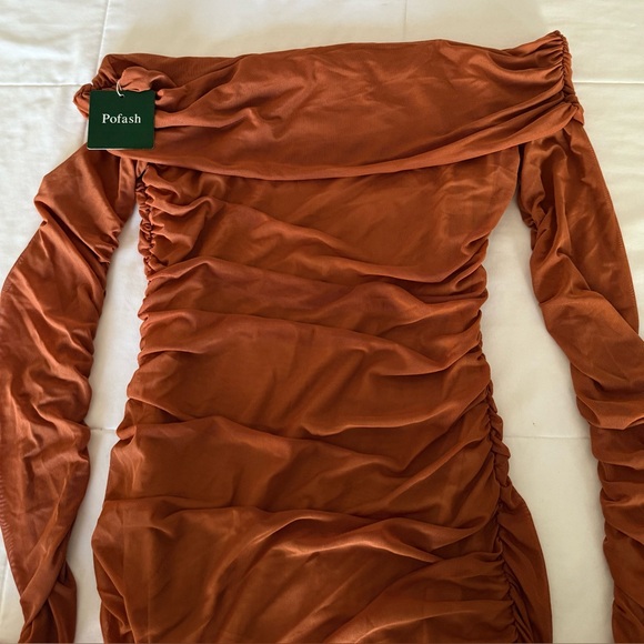 Sleeveless Mesh Ruched Midi Dress - Picture 5 of 5